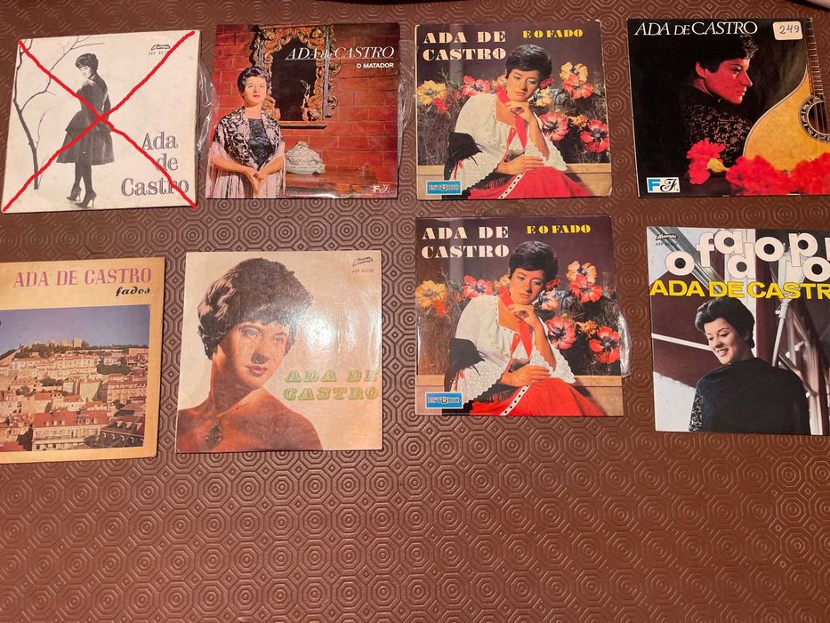 Lote Ada de Castro singles & EPs. O preço é do lote