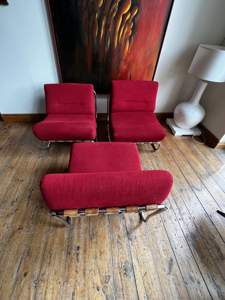 Mid century modern loung chair, fotel 1 z 3