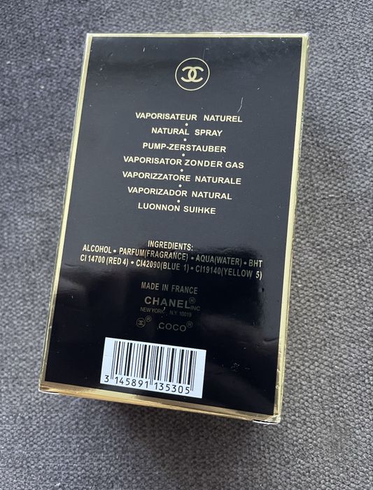 Perfum coco chanel czarne edp 100 ml