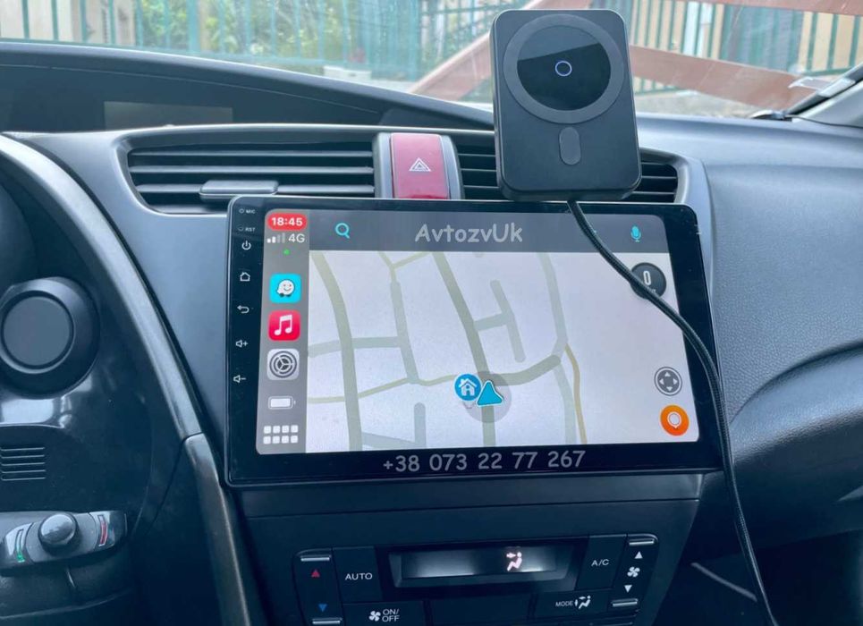 Магнітола Honda CIVIC 5D GPS USB Tesla Хонда Сівік CarPlay Андроїд 16