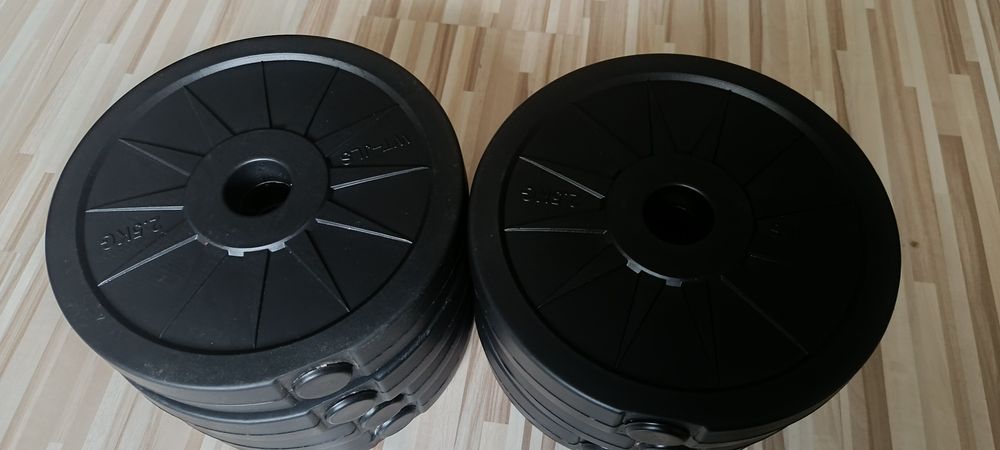 Obciążenie do hantli i gryfów 20kg 8 sztuk