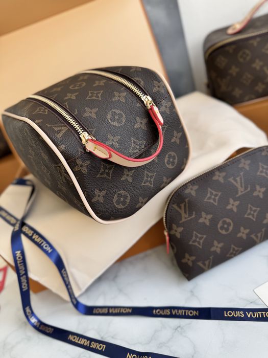 Косметичка Louis Vuitton Cosmetic, луі вітон коричнева, жіноча косметичка, органайзер