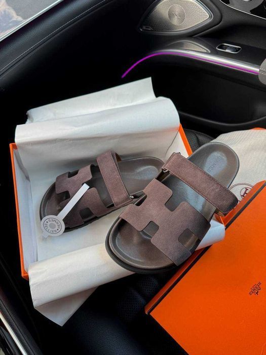 Жіночі Шльопанці Hermes Chypre Mocci Sandals Женские Тапочки (36-38)