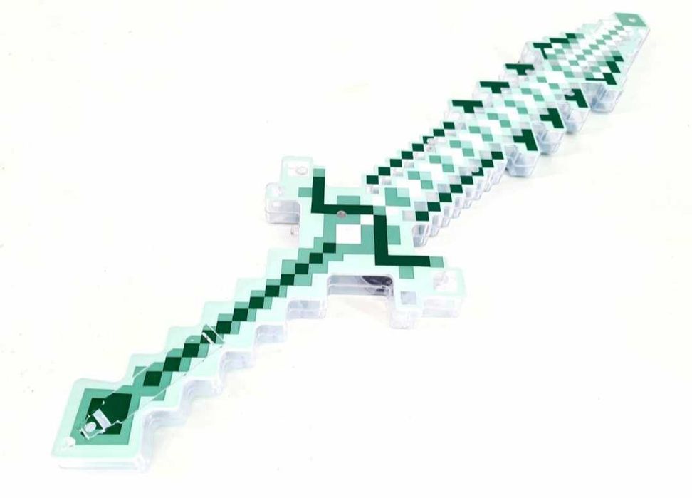 Miecz zabawka jak z gry minecraft ZIELONY LED
