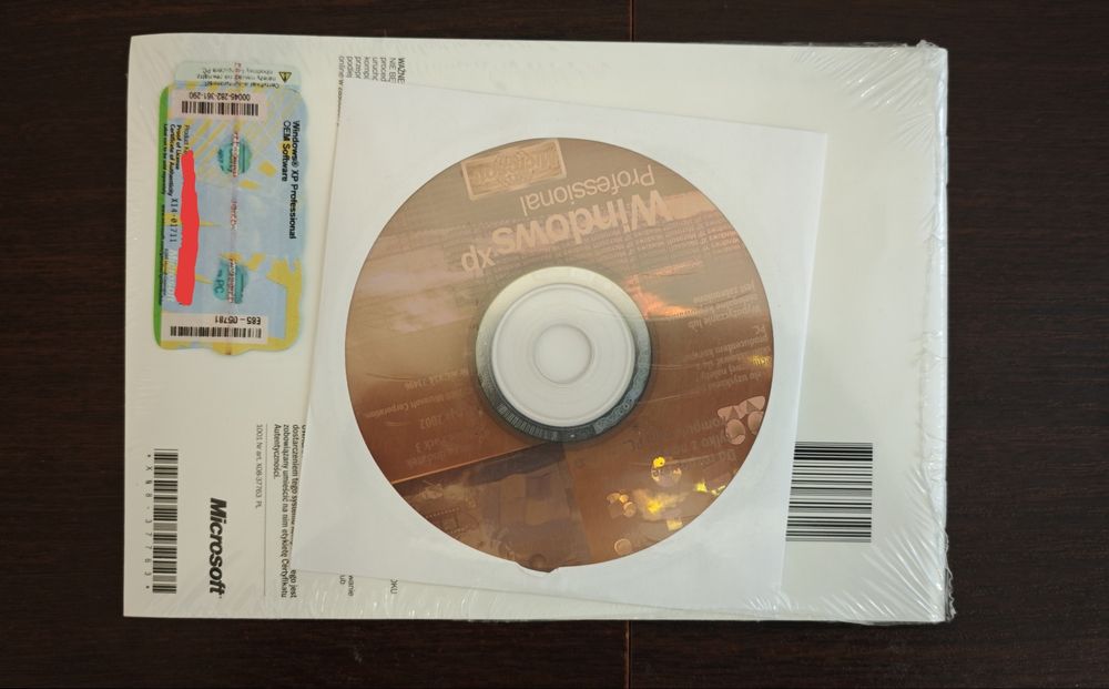 Microsoft Windows XP Professional PL SP3 Nowy