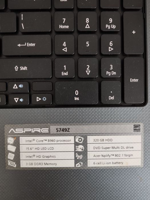 Laptop Acer Aspier 5749Z