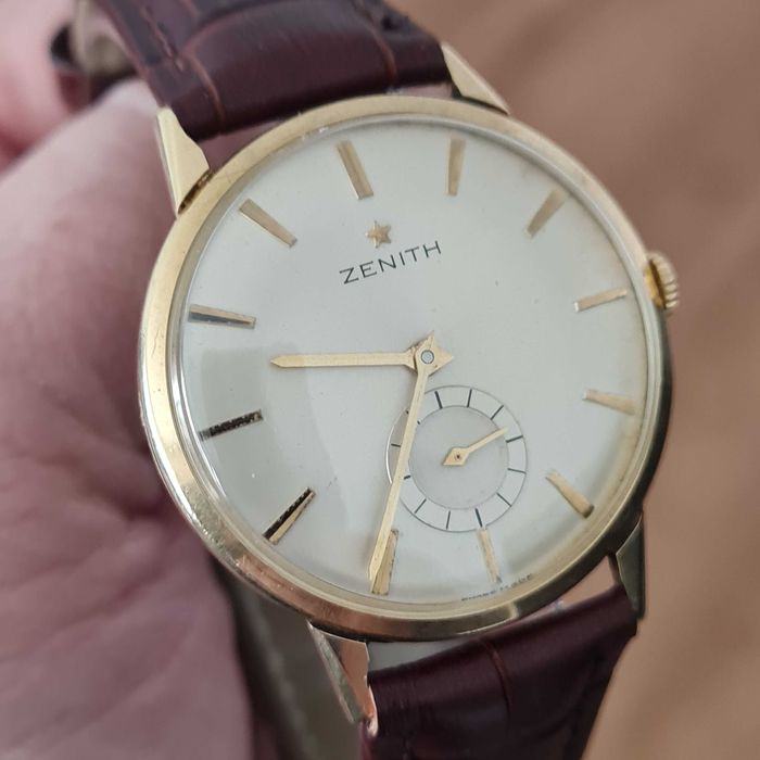 Zegarek Męski Zenith złoty 18k 750 złoto manualny  VINTAGE