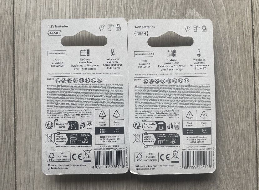 8x Akumulatorki GP AAA R3 800mAh Okazja!!!