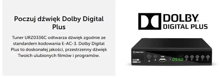 Tuner DVB-T/C Hevc H.265 10bit Cabletech