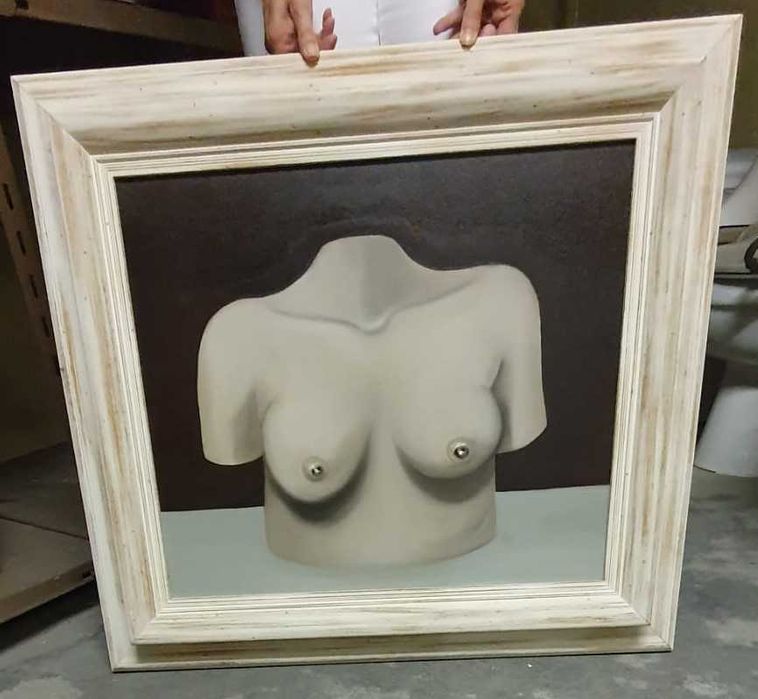 4 Pinturas Acrílico Sobre Tela Emoldurado