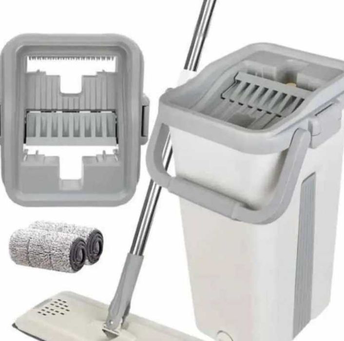 Акція! Швабра моп 8л з відром і автоматичним віджимом Швабра ледар