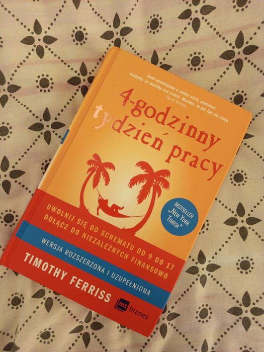 Książka biznesowa 4 godzinny tydzień pracy Timothy Ferrisa