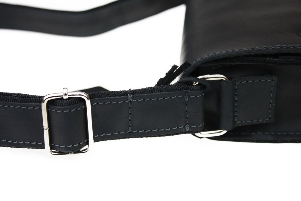 Сумка шкіряна з натуральної шкіри SULLIVAN sg33-1(32) чорна