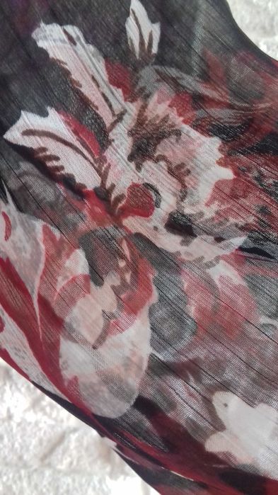Sukienka wzory kwiaty liście 44/XL