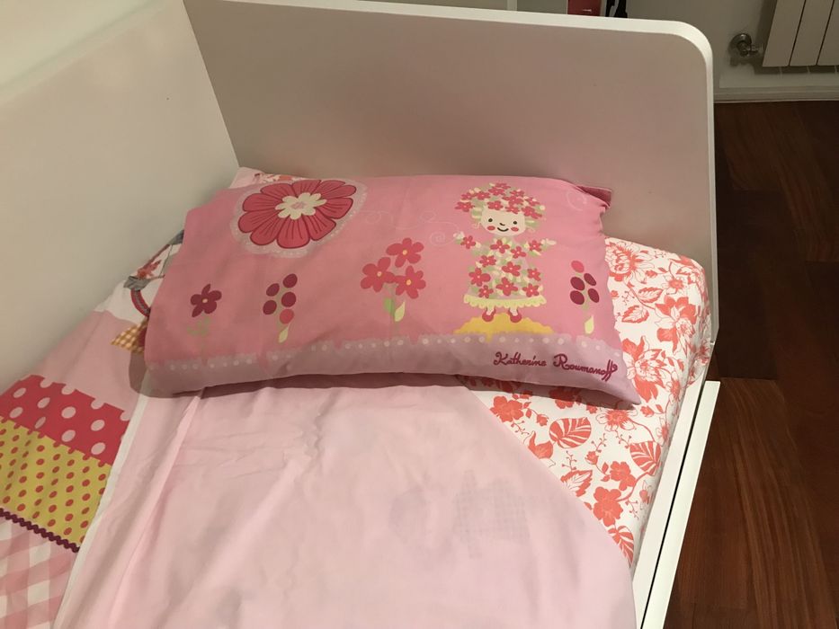 Decoração quarto menina(s) - capa edredão, lençol, espelho e quadro