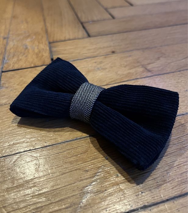 Mucha sztruksowa granatowa handmade