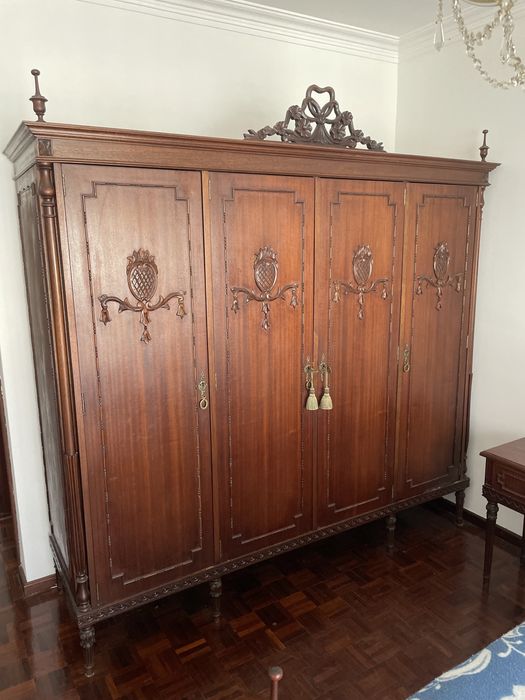 Cama de Casal - Cabeceira da Cama em Palhinha