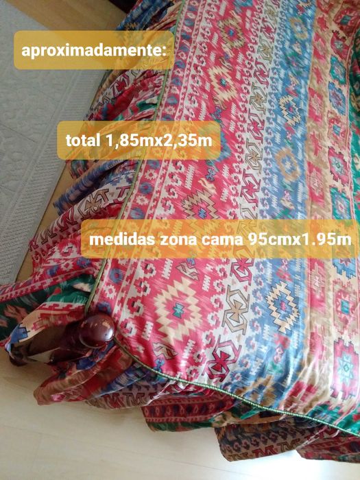 Colcha fina para cama solteito, 1.80mx2.30m