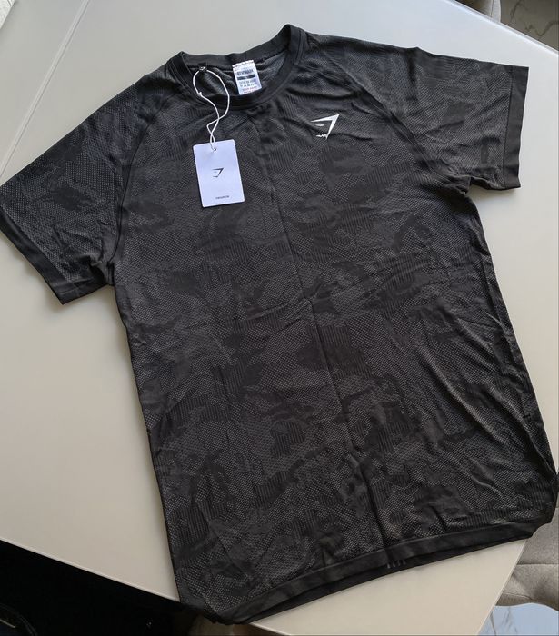 Футболка Gymshark Onyx чорна L