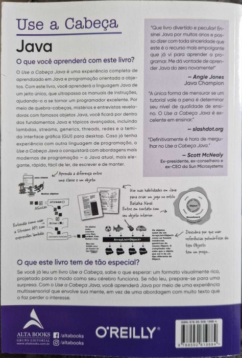 Livro técnico de referência mundial da O’Reilly: “Use a Cabeça! Java”