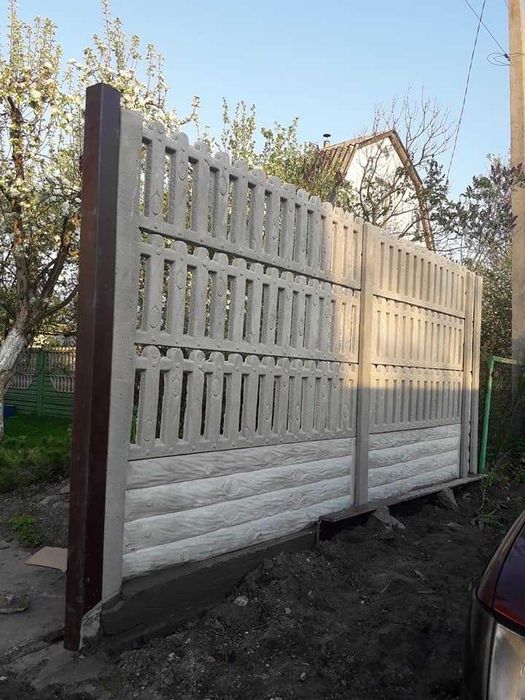 Еврозабор (бетонный забор) Киев и область. Акція 400грн!1