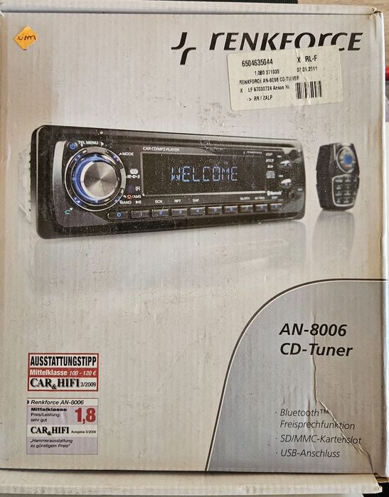 Panel do radia Renkforce AN-8006Mp3