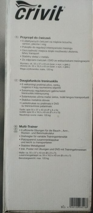 Przyrząd do ćwiczeń multi-trainer Crivit