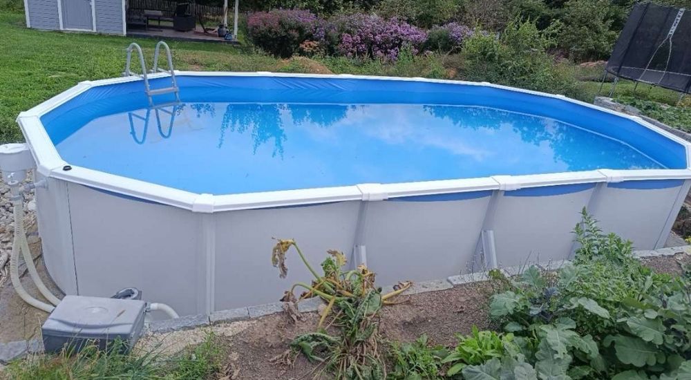 Okazja, duzy basen caloroczny stalowy 730x375 x120