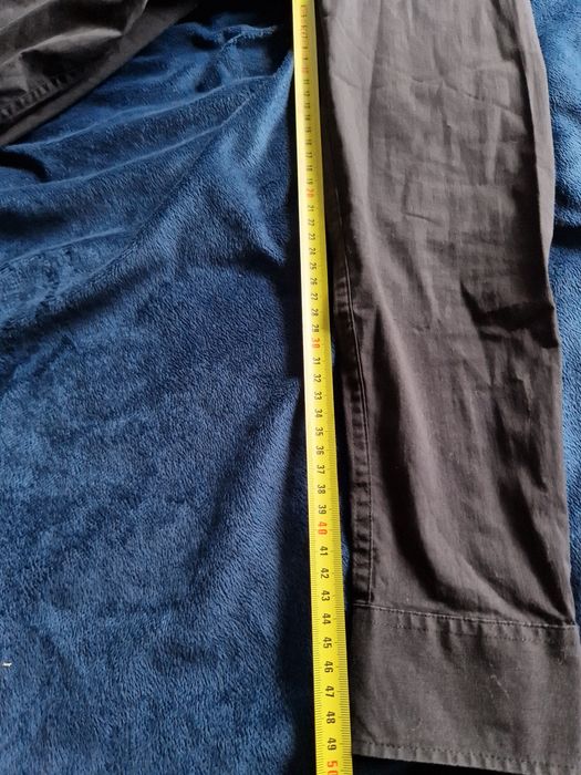 Czarna koszula slim fit bez kołnierzyka r. 39
