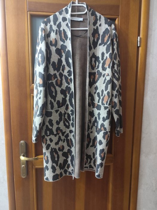 Kardigan RINO&PELLE w panterkę elegancki marki