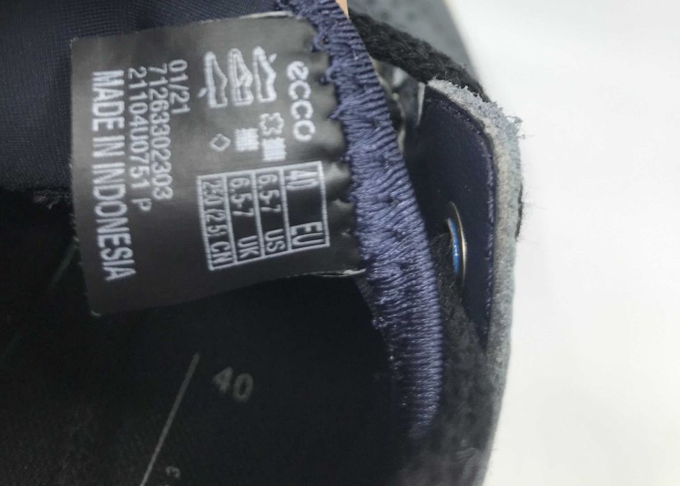 ECCO r.40/26 cm oryginalne skórzane buty męskie