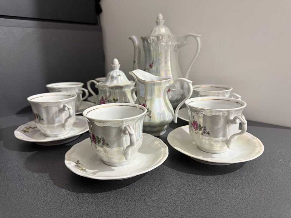 Zestaw kawowy porcelanowy Wałbrzych