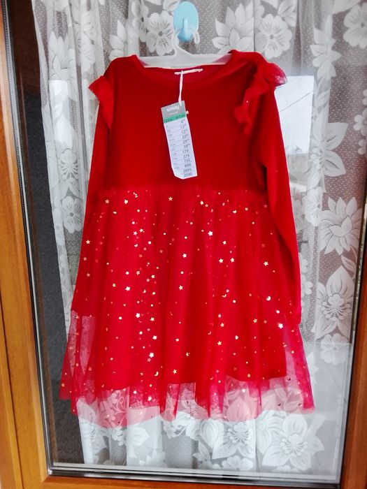 Sukienka świąteczna r.122