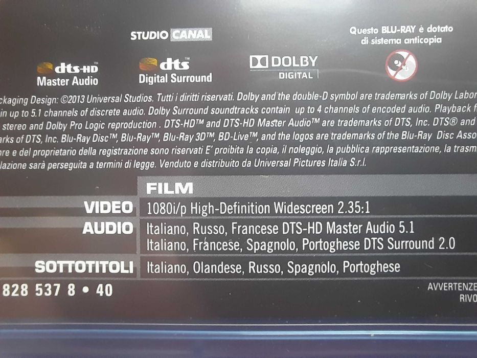 Редкий эксклюзивный blu ray Братство волка Итальянская лицензия с рус.