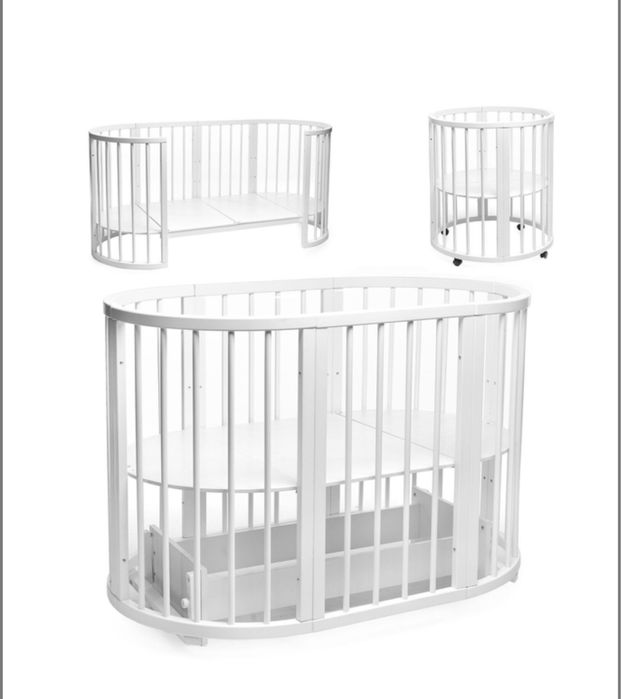 Ліжечко трансформер 8 в 1 + матрац + простині