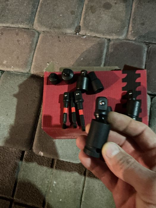 Набор10шт якіснихУдарних cr-va перехідник адаптер карданчик1/4 3/8 1/2