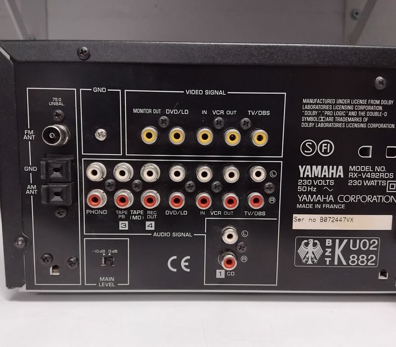 YAMAHA amplificador RX-V492