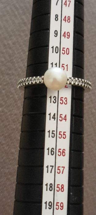 Anel Original Pandora com pérola