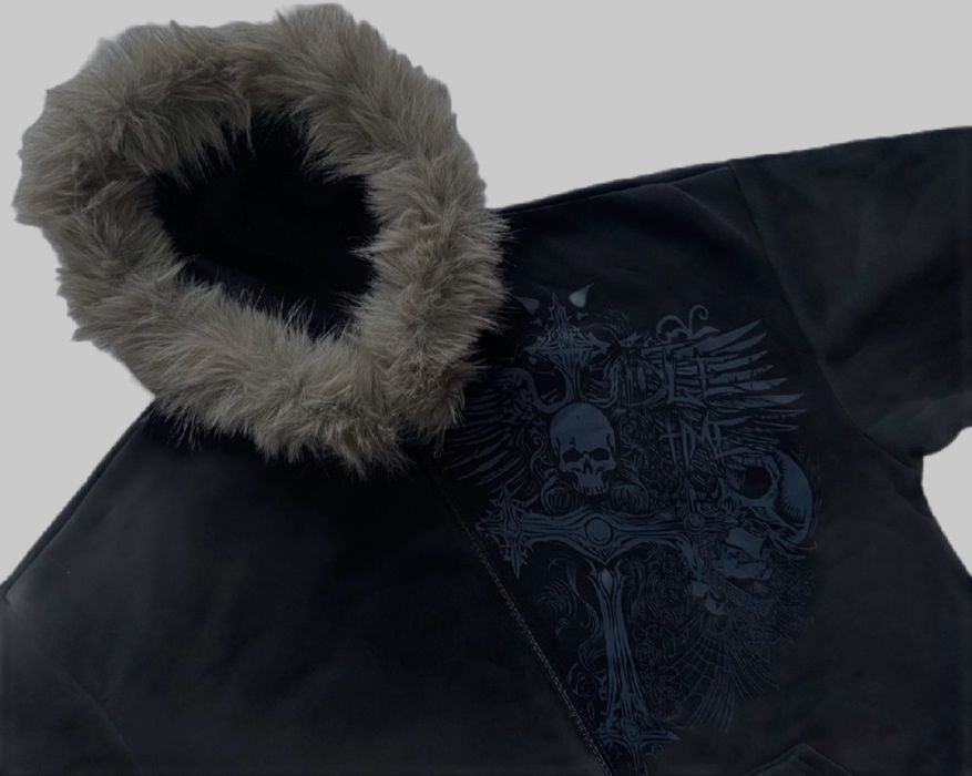 fur zip-hoodie кофта з хутром