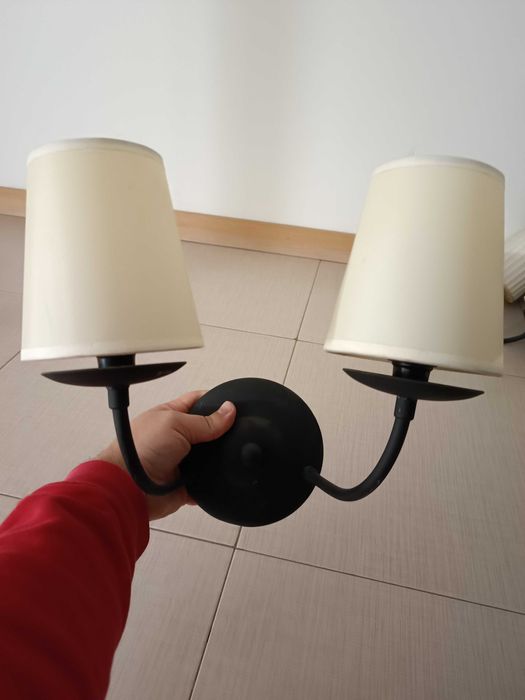 Candeeiro de parede 2 lampadas