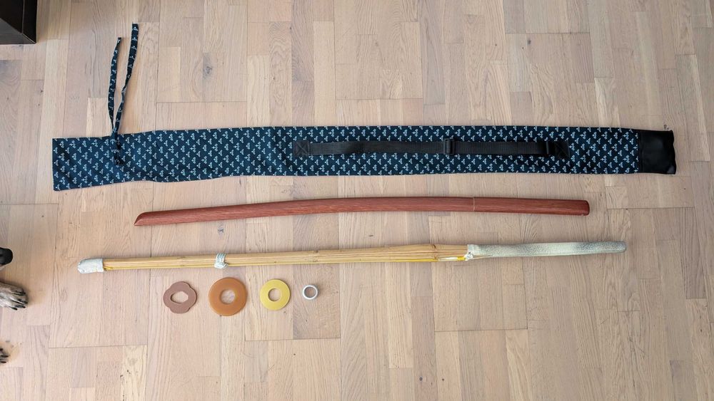 zestaw do kendo: szynai, boken i pokrowiec