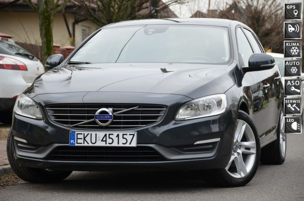 Volvo V60 SUPER STAN 1.6D2 114KM Serwis Lift LED Navi Start/Stop