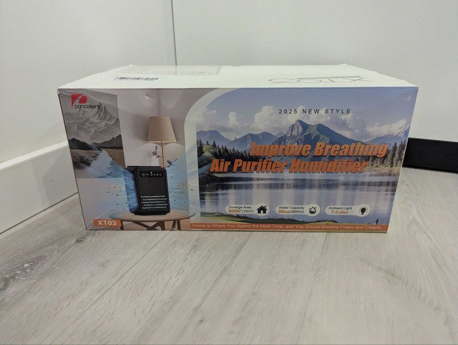 Осушувач повітря Pancellent DEH-XT03-BLK 2.8 л з пультом тихий режим LED індикатор авто вимкнення для дому