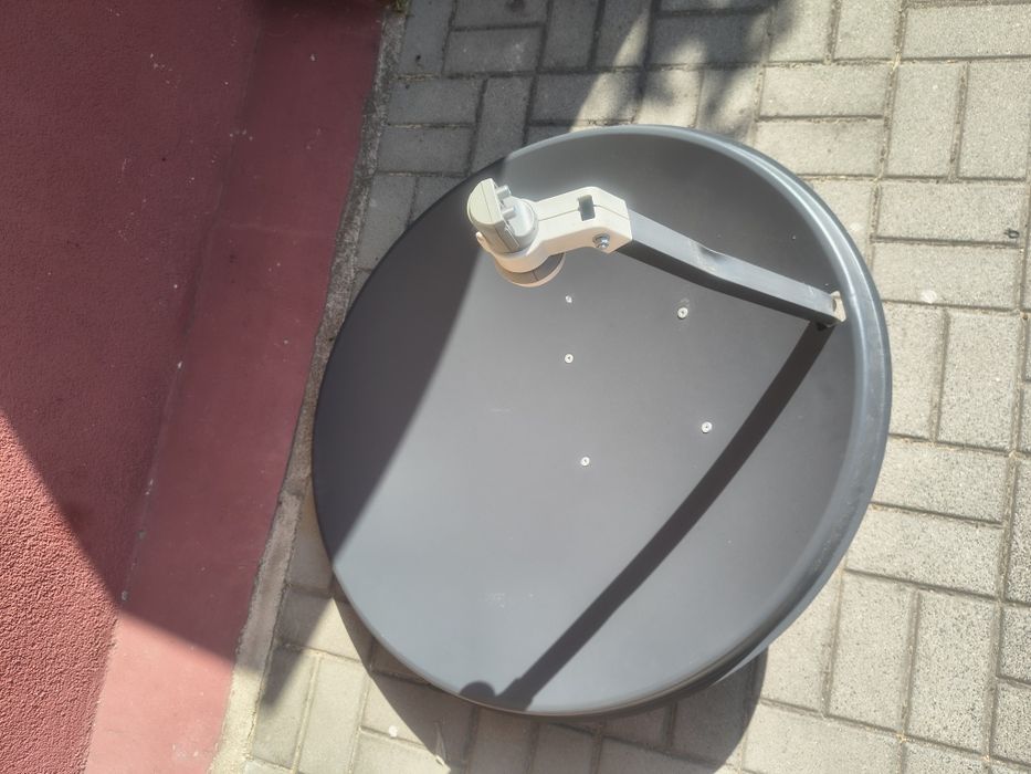 Talerz do satelity 80 cm z konwerterem podwojnym