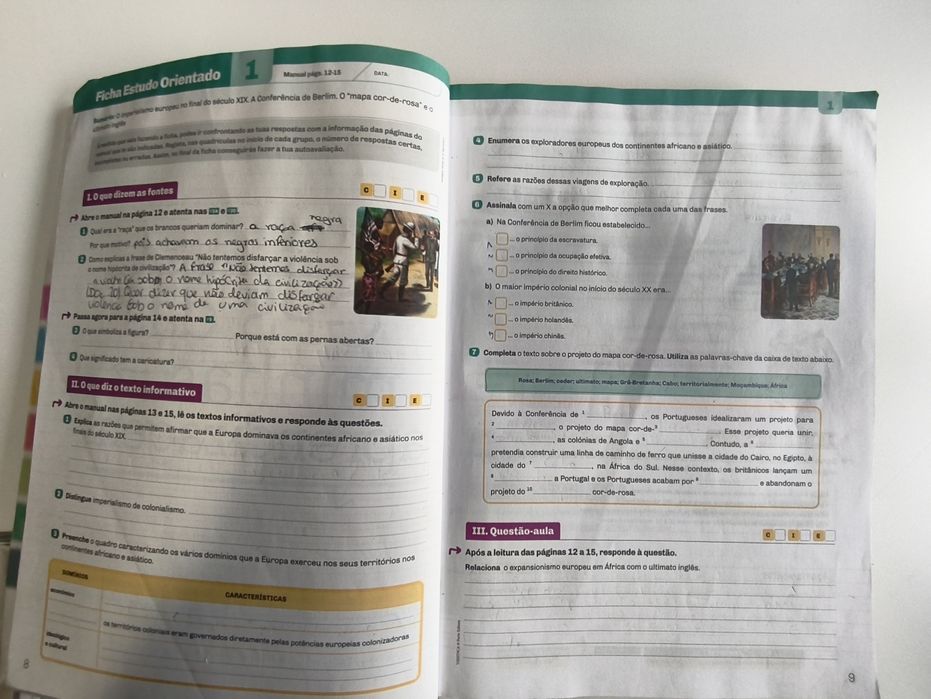 Vamos à História 9 (manual e ca) História 9º ano