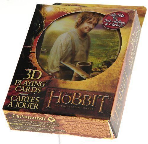 Cartas de jogar com ilustrações 3D Hobbit (novo)