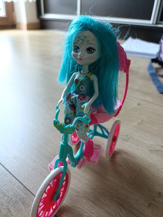 Enchantimals lalka zwierzątko żółw rower