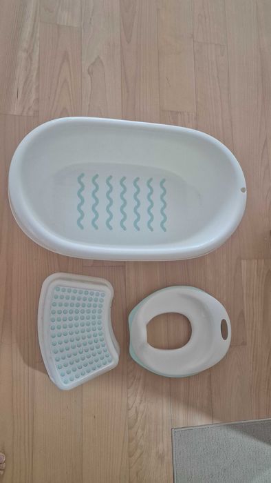 Banheira, Redutor de Sanita e Degrau IKEA – Como Novos (Conjunto)