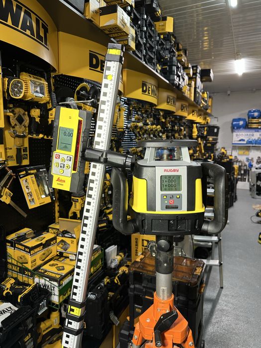 Ротаційний лазерний нівелір Leica Rugby CLX700 Hilti PR уклон двум ося