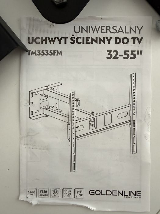 Solidny uchwyt do TV 32-55" – Götze & Jensen Goldenline regulowany